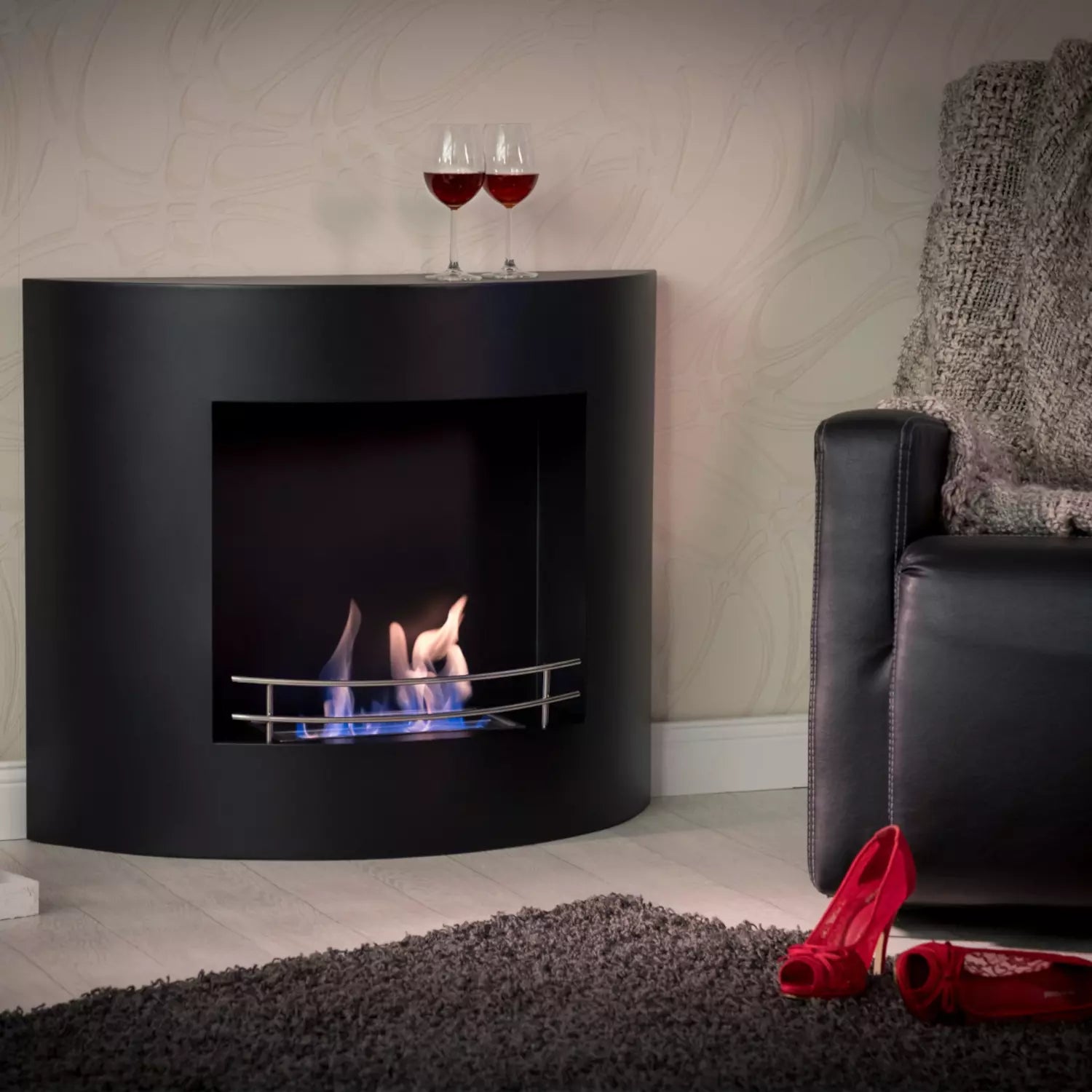 Ethanol Kamin | Wandkamin AGIR | Bioethanol Kamin | Feuerstelle LILI Home&Garden