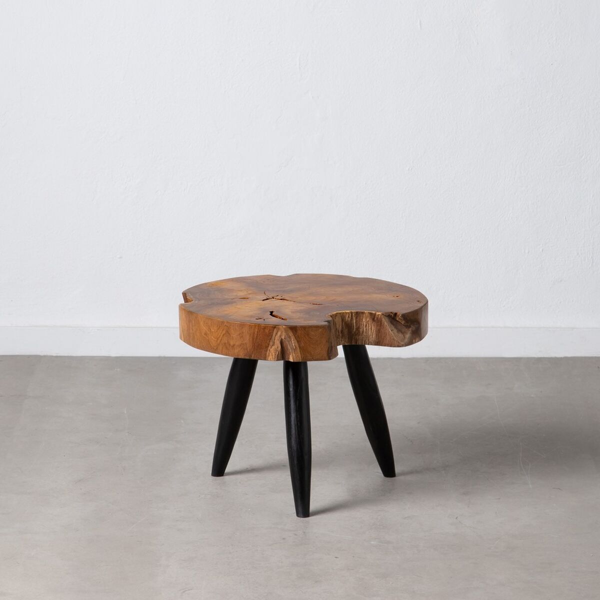 Side table Natural Black Teak 50 x 50 x 40 cm-7